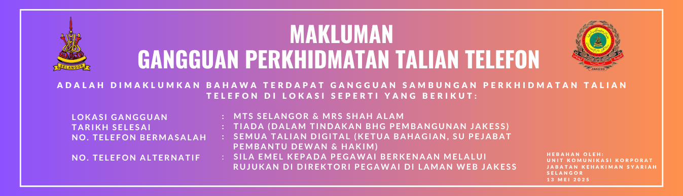 Banner Hebahan Gangguan Telefon MTS & MRSSA